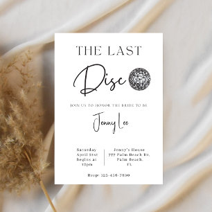 The Last Disco Bridal Bachelorette Invitation