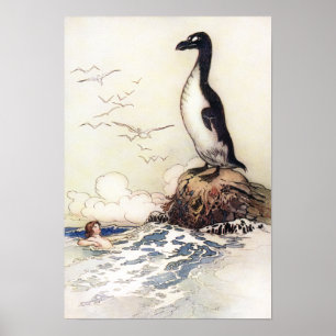 The Last Gairfowl by Warwick Goble Poster