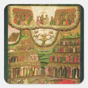 The Last Judgement, 1721 Square Sticker