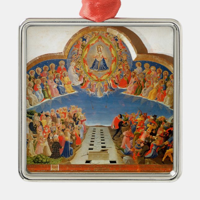The Last Judgement 2 Metal Tree Decoration (Front)