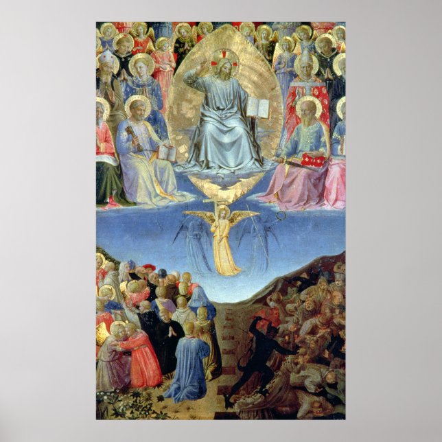 The Last Judgement, central panel from a Triptych Poster (Front)