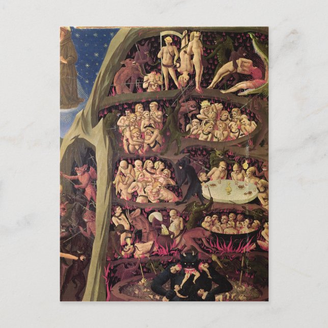 The Last Judgement, detail of Hell, c.1431 Postcard (Front)