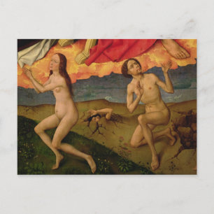 The Last Judgement, detail of the resurrection Postcard