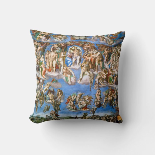 The Last Judgement, Michelangelo, 1536-1541 Cushion (Front)