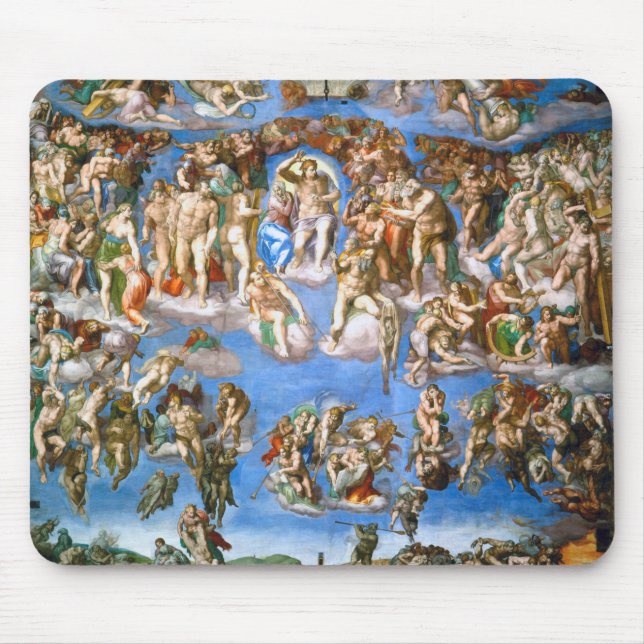 The Last Judgement, Michelangelo, 1536-1541 Mouse Mat (Front)