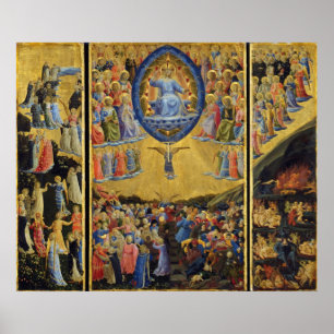 The Last Judgement on Winged Altar by Fra Angelico Poster