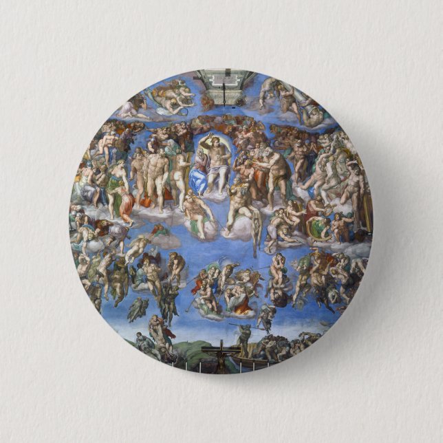 The Last Judgment 6 Cm Round Badge (Front)