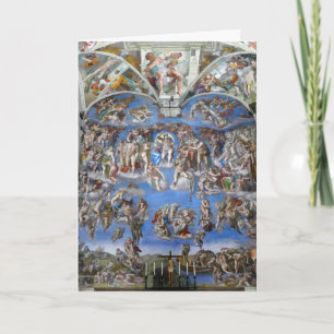 The Last Judgment - Sistine Chapel, Vatican City Card