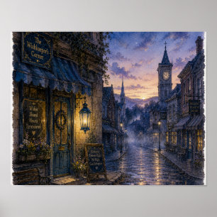 The Last Lantern Before Dawn, Plate RH-WC-016 Poster