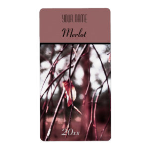 the last leaf wine bottle label