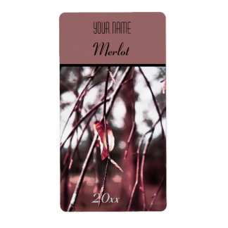 the last leaf wine bottle label