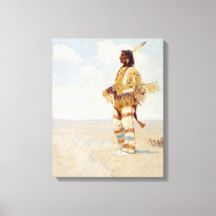 The Last of His Race The Vanishing American Canvas Print