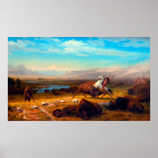 The Last of the Buffalo Albert Bierstadt 1888 Poster