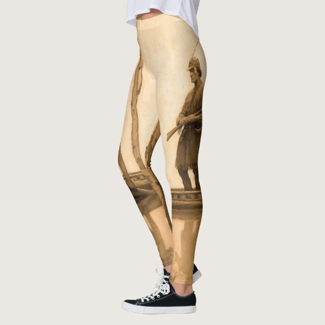 The Last of the Mohicans, 1919 by N. C. Wyeth Leggings (Left)