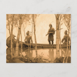 The Last of the Mohicans, 1919 by N. C. Wyeth Postcard