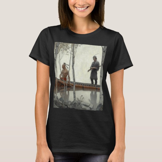The Last of the Mohicans by N. C. Wyeth T-Shirt (Front)