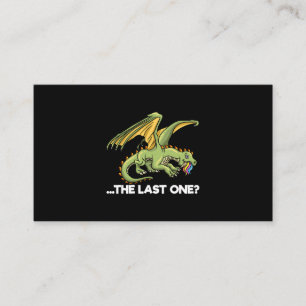 The Last One Funny Eating Last Unicorn T Rex Dinos Business Card