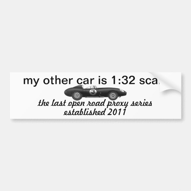 the last open road proxy series bumper sticker (Front)