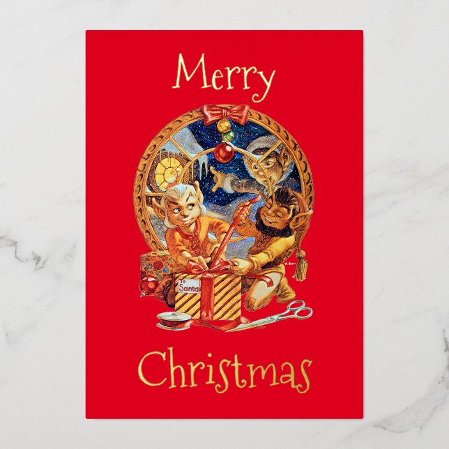 The Last Package Foil Holiday Card (Front)