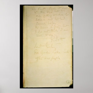 The last page of his diary, Antarctica Poster