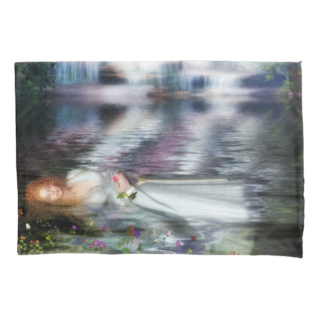 The Last Repose of Ophelia Pillowcase (Front)