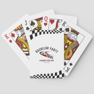 The Last Ride Bachelor Party Trucker Playing Cards