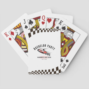 The Last Ride Bachelor Party Trucker Playing Cards