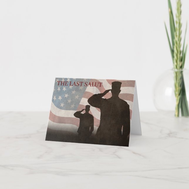 THE LAST SALUT VINTAGE CARD (Front)