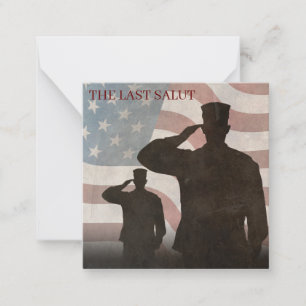 THE LAST SALUT VINTAGE CARD