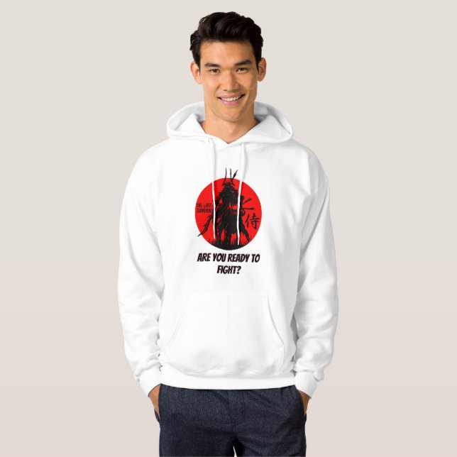 The Last Samurai Warrior – Bold Japanese Samurai A Hoodie (Front Full)