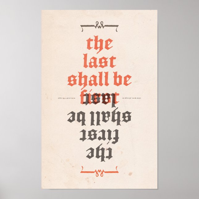 The Last Shall Be First Poster (Front)