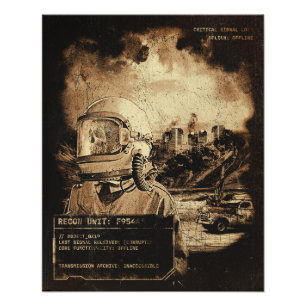 The Last Signal - Techno-Dystopian Streetwear Photo Print