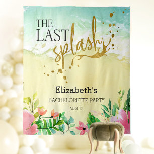 The last splash Bachelorette Party Backdrop Tapestry