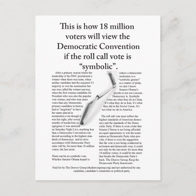 The Last Straw by The Denver Group Postcard (Front)