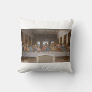 The Last Supper 1495 1498 by Leonardo da Vinci Cushion
