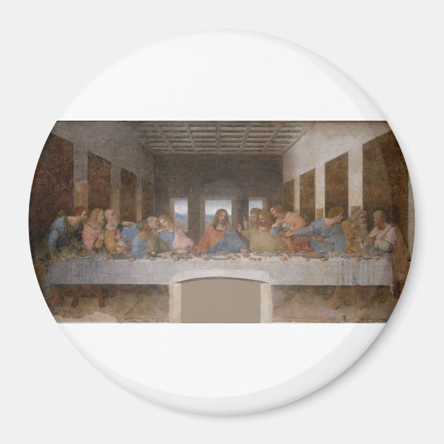 The Last Supper 1495 1498 by Leonardo da Vinci Magnet (Front)
