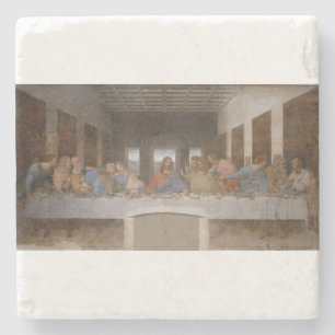 The Last Supper 1495 1498 by Leonardo da Vinci Stone Coaster