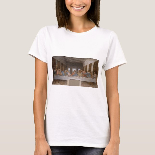 The Last Supper 1495 1498 by Leonardo da Vinci T-Shirt (Front)