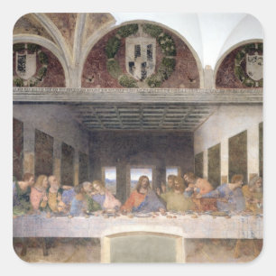The Last Supper, 1495-97 3 Square Sticker
