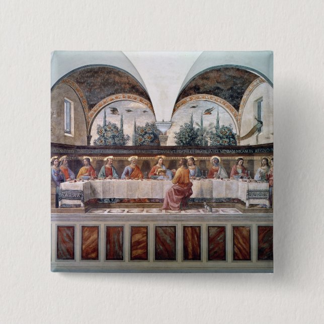 The Last Supper 15 Cm Square Badge (Front)