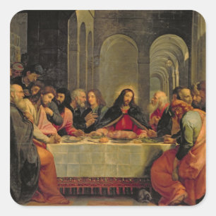 The Last Supper 2 Square Sticker
