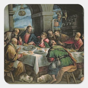 The Last Supper 3 Square Sticker