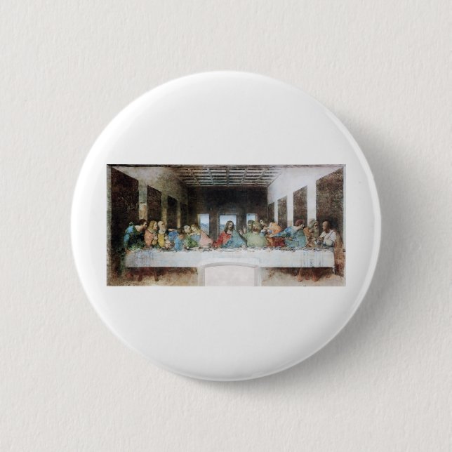 The Last Supper 6 Cm Round Badge (Front)