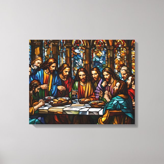 The Last Supper: A Masterpiece of Faith Canvas Print (Front)