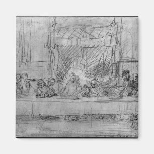 The Last Supper, after fresco by Leonardo da Magnet