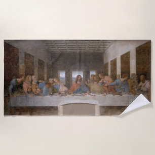 The Last Supper by Leonardo Da Vinci Beach Towel