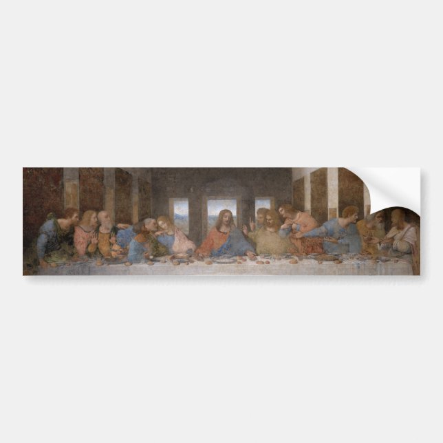 The Last Supper by Leonardo Da Vinci Bumper Sticker (Front)