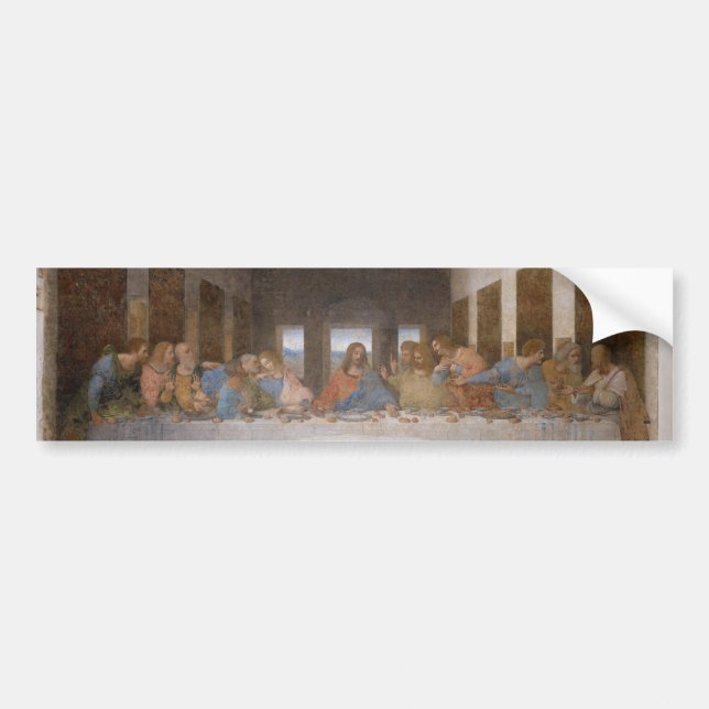 The Last Supper by Leonardo Da Vinci Bumper Sticker (Front)