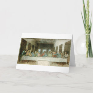 The Last Supper by Leonardo Da Vinci c. 1495-1498 Card