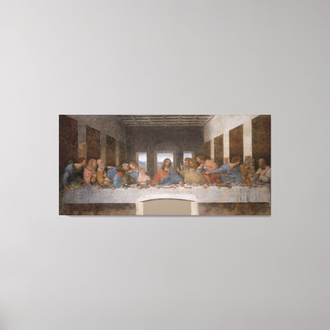 The Last Supper by Leonardo Da Vinci Canvas Print (Front)